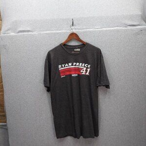 Ryan Preece #41 Stewart-Haas Racing NASCAR T-Shirt XL Gray Cotton